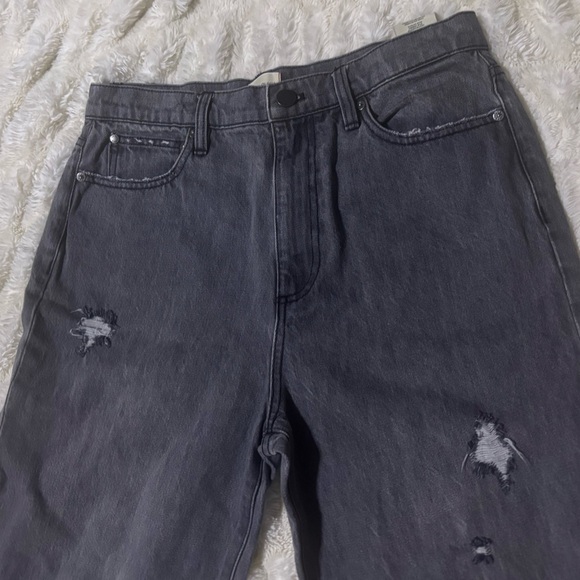 ALICE + OLIVIA Women’s Distressed High Waist Raw Cuffed Boyfriend Jeans - Picture 5 of 16